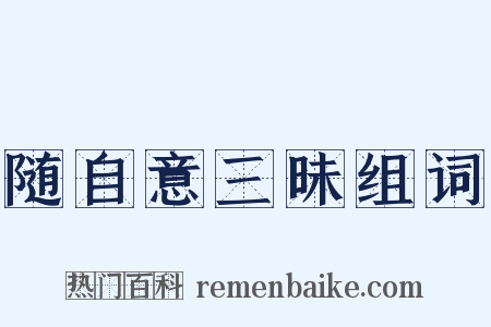 随自意三昧组词是什么意思的图片